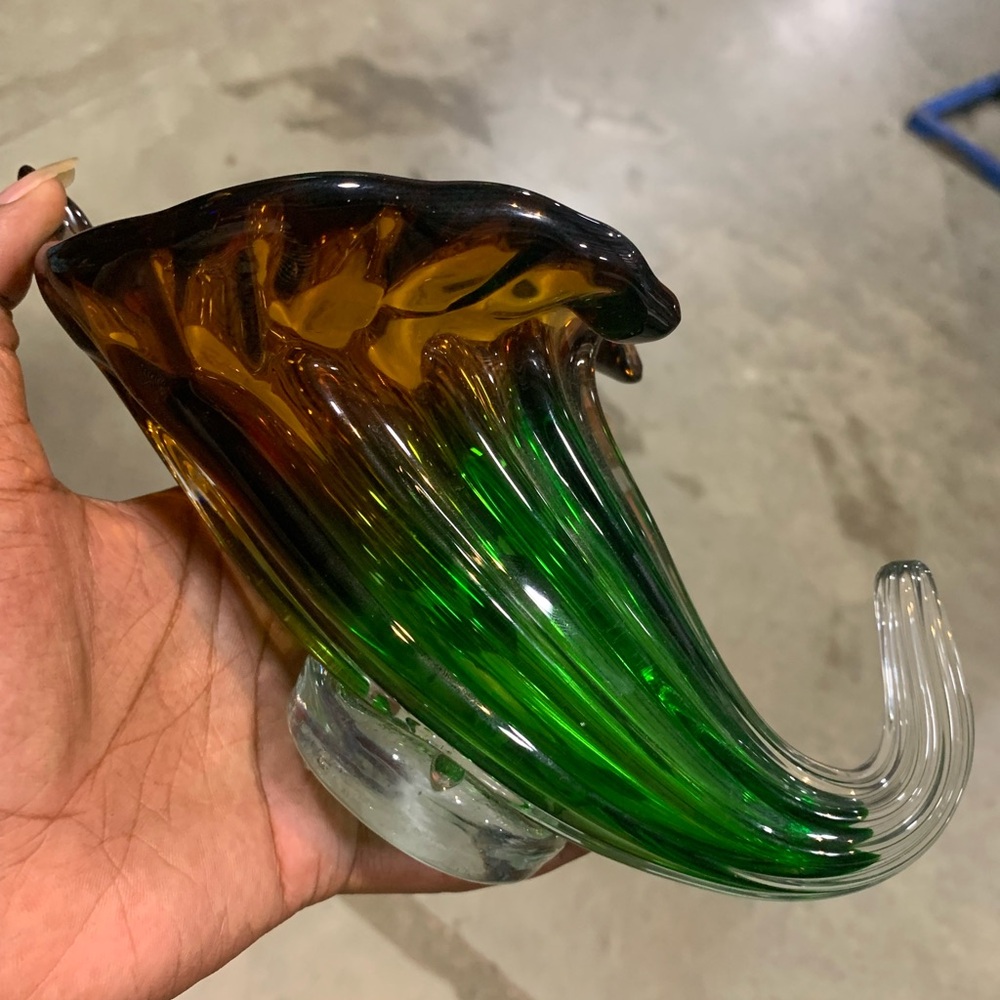 Handcrafted Vintage murano style glass